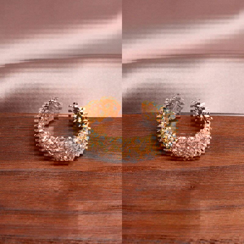 2022 Korean Design Exquisite Copper Inlaid Zircon Hollow Pearl Women's Ring