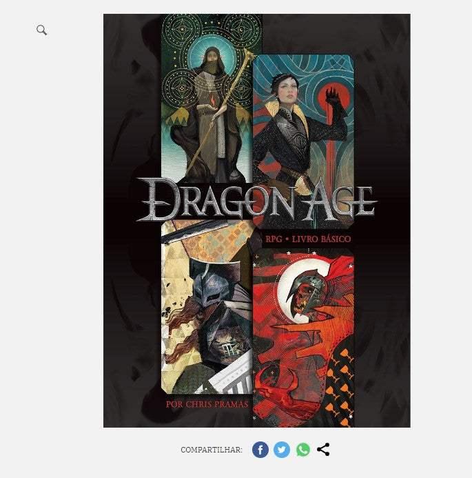 Personal Shopper Service for Dragon Age RPG Book from Brazil