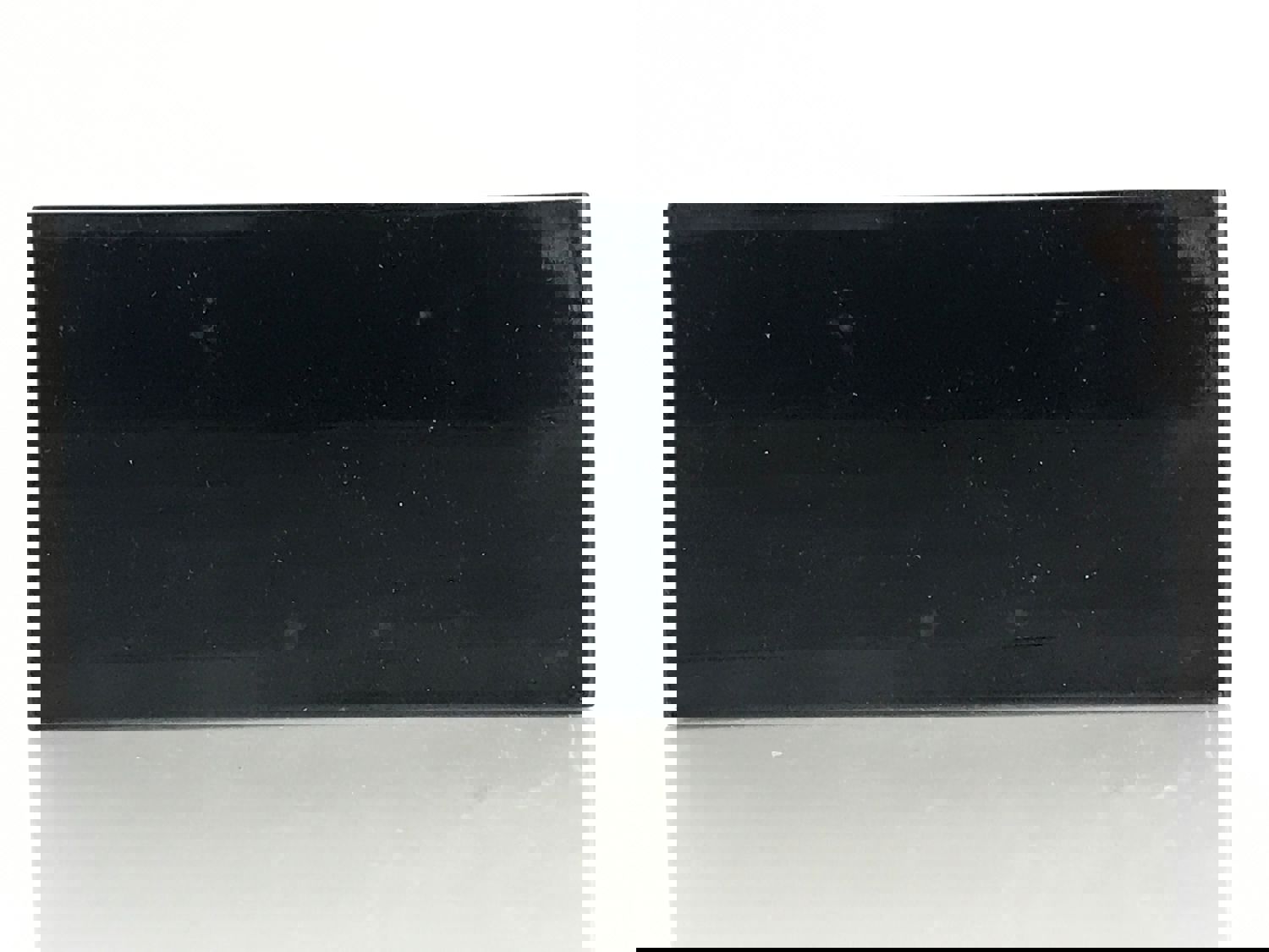 Vintage Japanese Wooden Buddhist Statue Stand - Black Rectangular Box with Gold Lotus Design