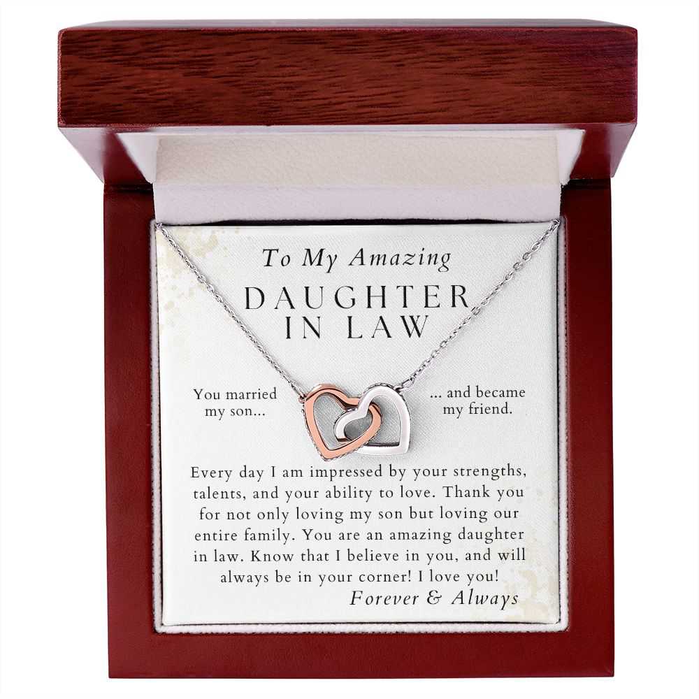 Always In Your Corner - Heartfelt Gift for Daughter-in-Law - Pendant Necklace