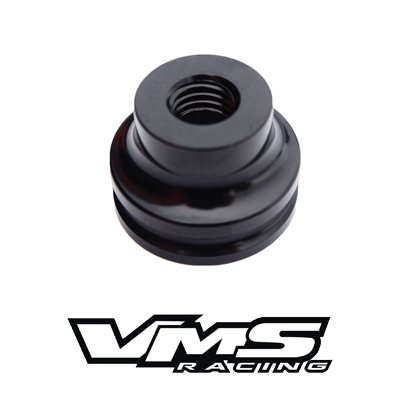 VMS Racing Low Profile Shift Knob Boot Retainer Adapter for Honda/Acura Manual Gear Shifter (10x1.5mm, Black/Gun Metal)