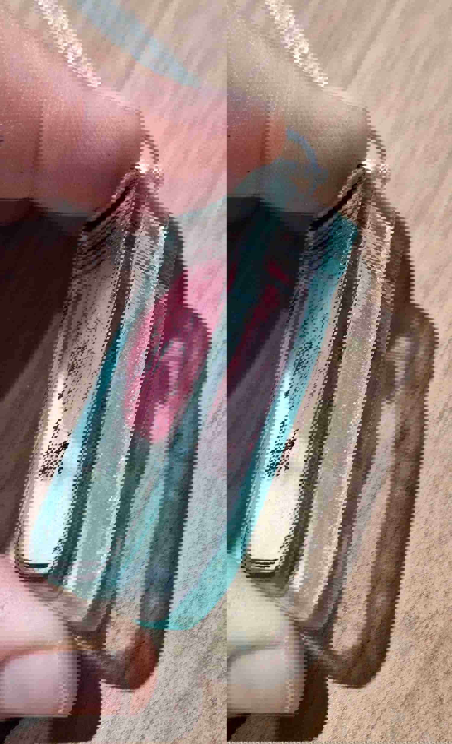 Davy Jones Heart Statement Pendant Necklace with Glowing Pink Heart, Pirate Night Disney-Inspired