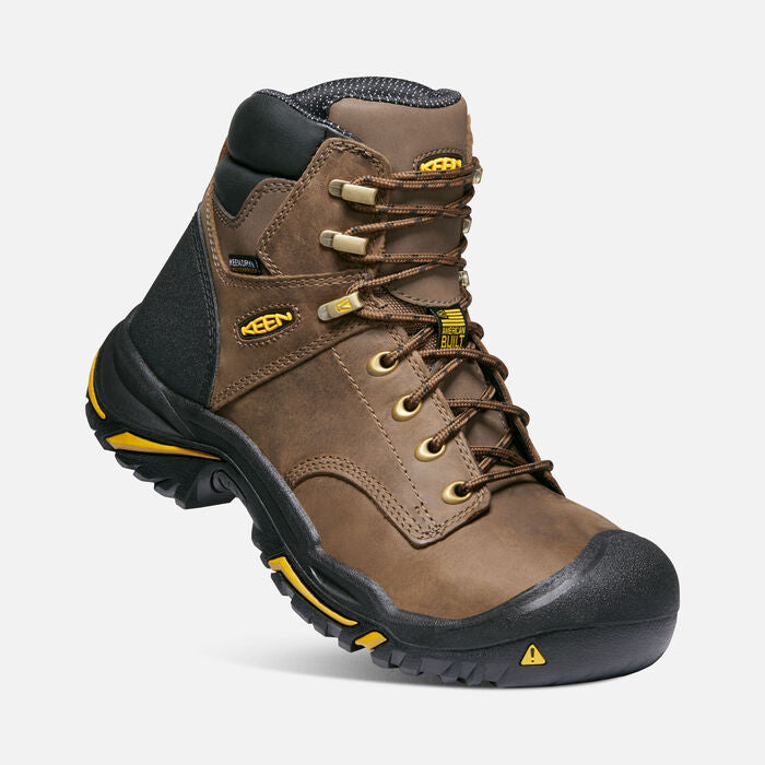 KEEN UTILITY MENS MT VERNON 6 WATERPROOF STEEL TOE WORK BOOT