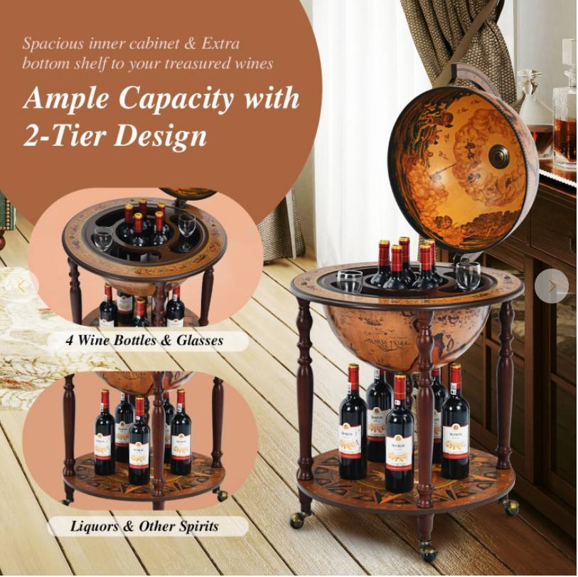 16th Century Italian Wine Cabinet with Wheels