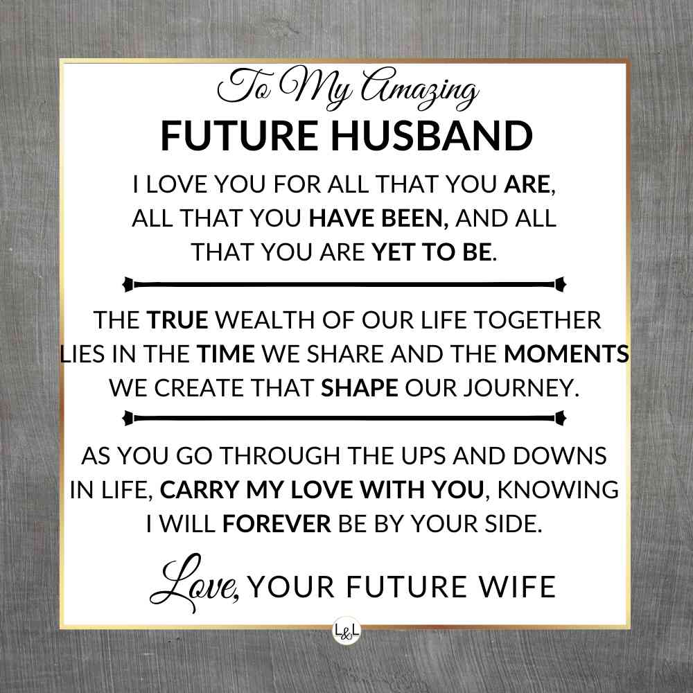 Keepsake Braided Leather Bracelet for Future Husband - Engraved Love Gift