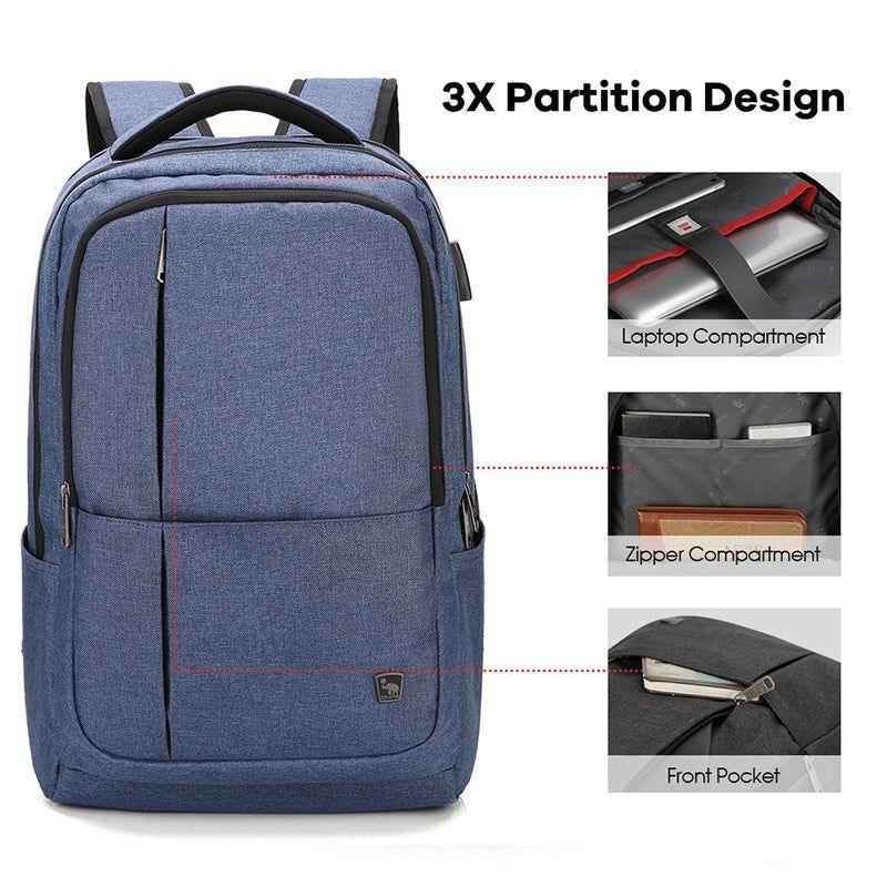 Large Capacity Cool Backpack S01 with USB Charging for Men & Women