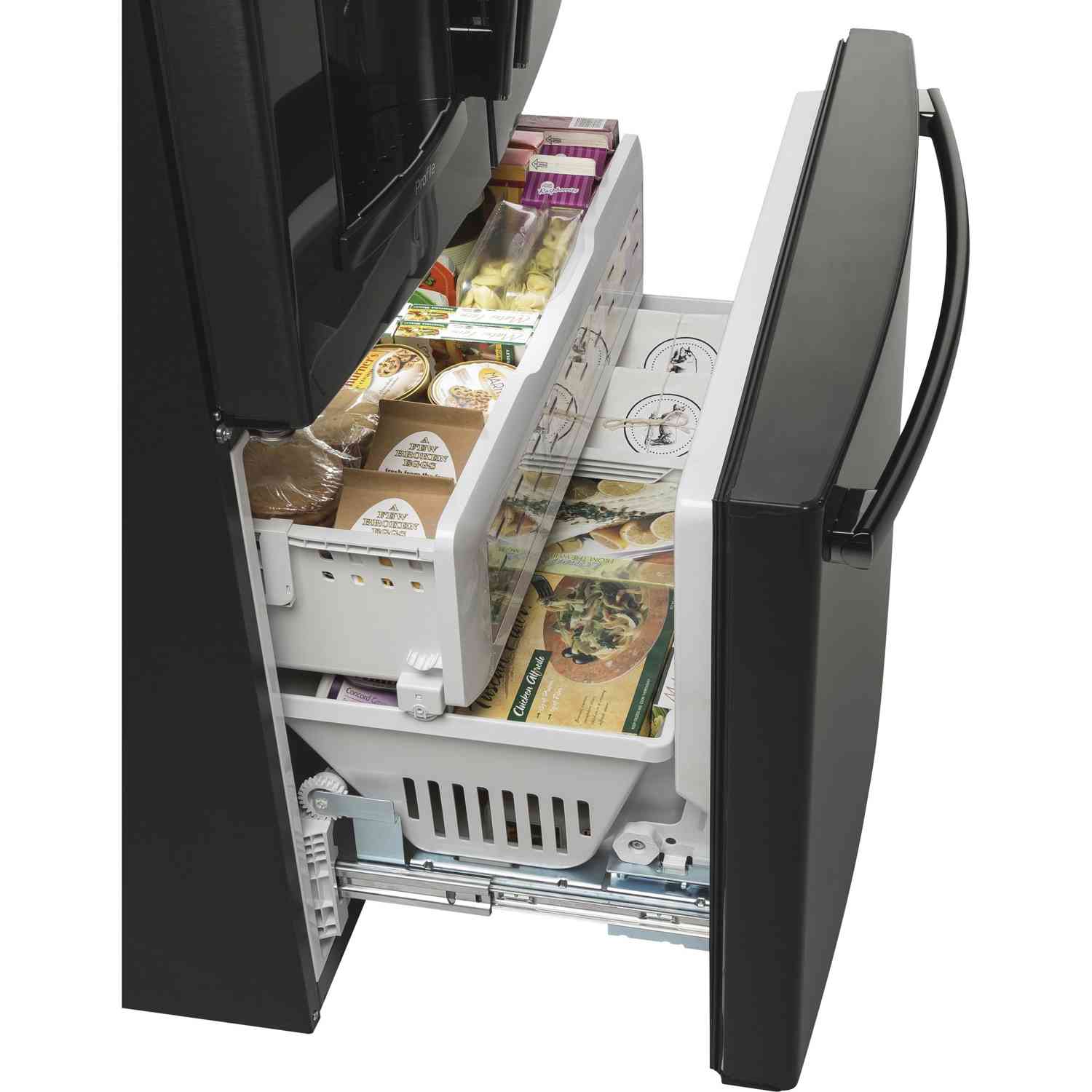 GE Profile 36-inch, 22.1 cu.ft. Counter-Depth French 3-Door Refrigerator with External Water and Ice Dispenser