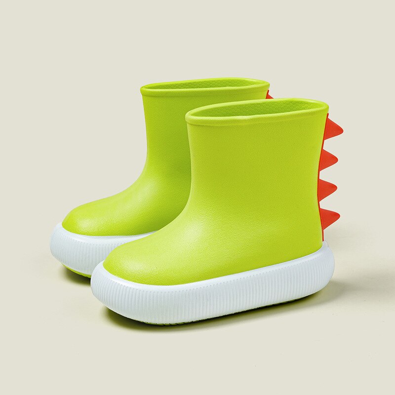 Cute Mario Cartoon Dinosaur Children Rain Boots for Girls and Toddlers