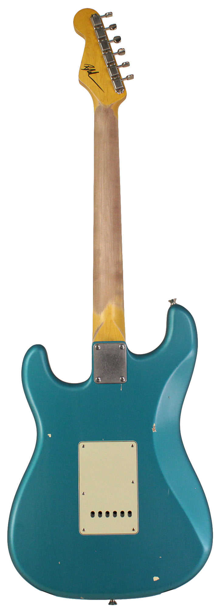 Nash S-63 Guitar, Ocean Turquoise Metallic, Light Aging