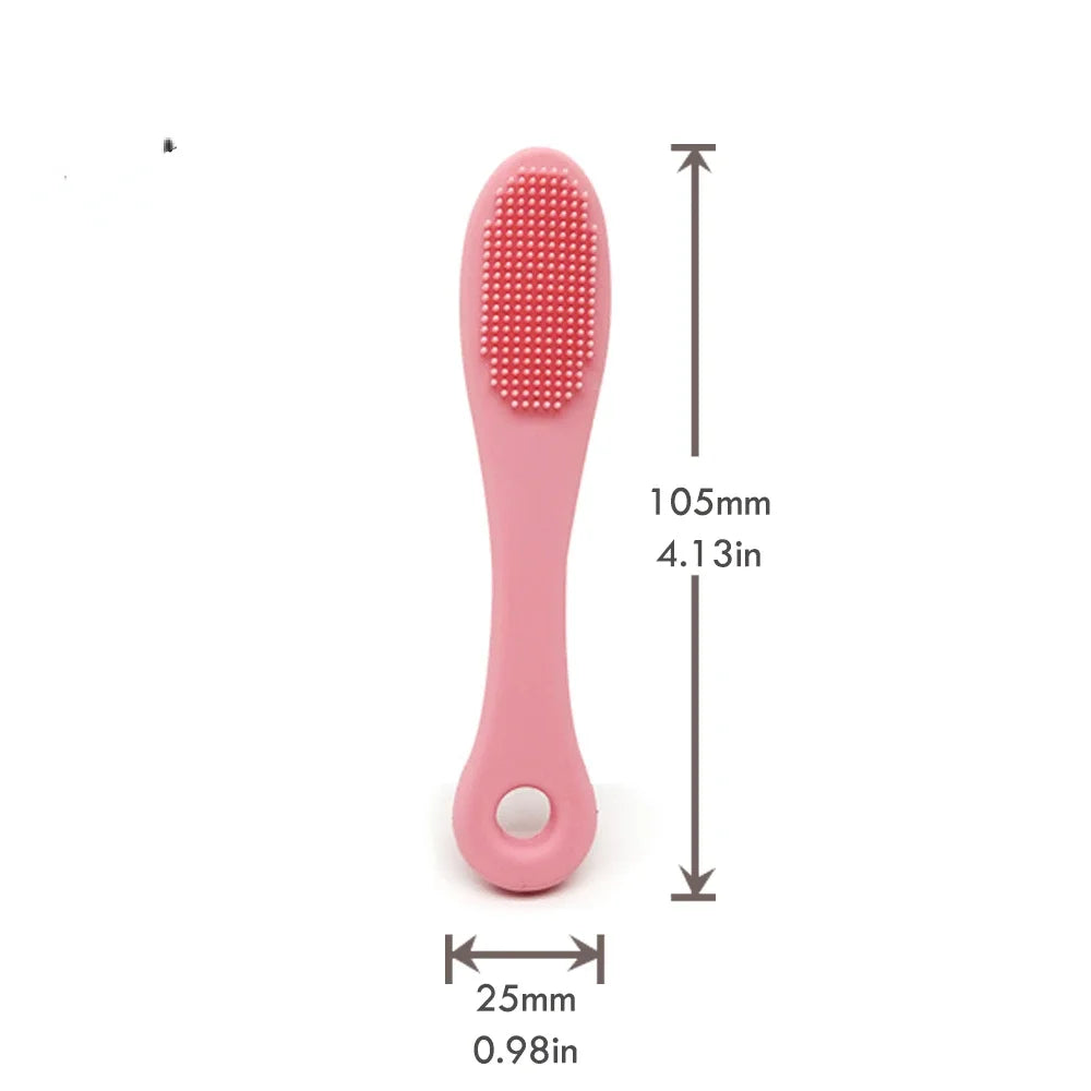 Soft Silicone Pet Finger Brush for Dogs and Cats - Tear Stains & Eye Care Cleaning Tool