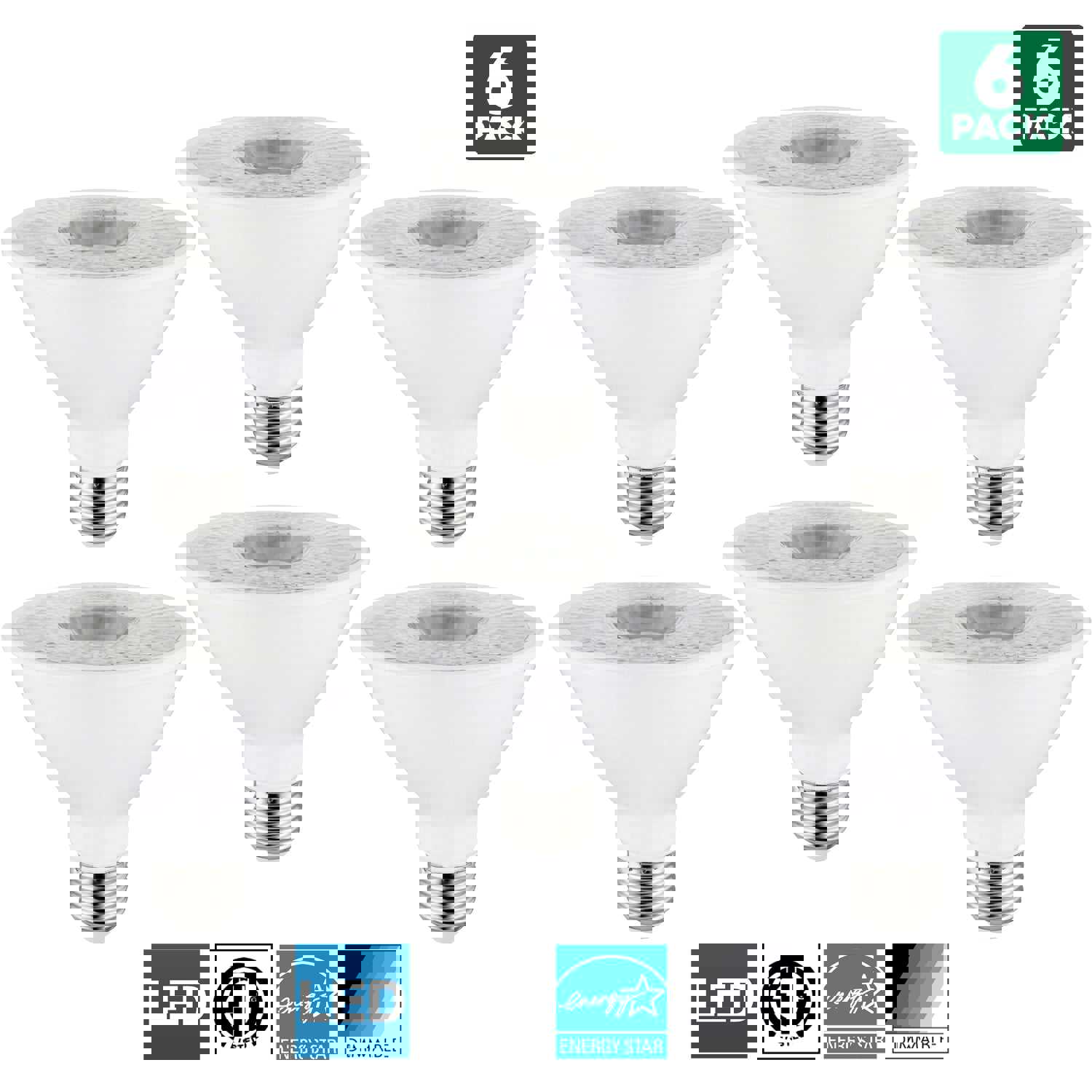 Sunlite LED PAR30S Spotlight Bulb, 10W (75W Equivalent), Dimmable, 4000K Cool White, E26 Base, Energy Star Certified