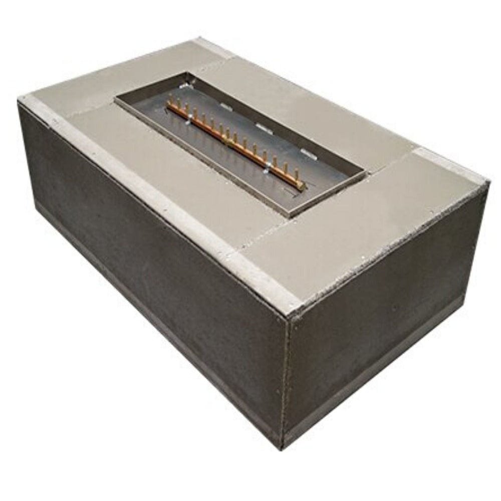 Warming Trends Ready to Finish Rectangular Gas Fire Pit, 48-Inch to 72-Inch Long