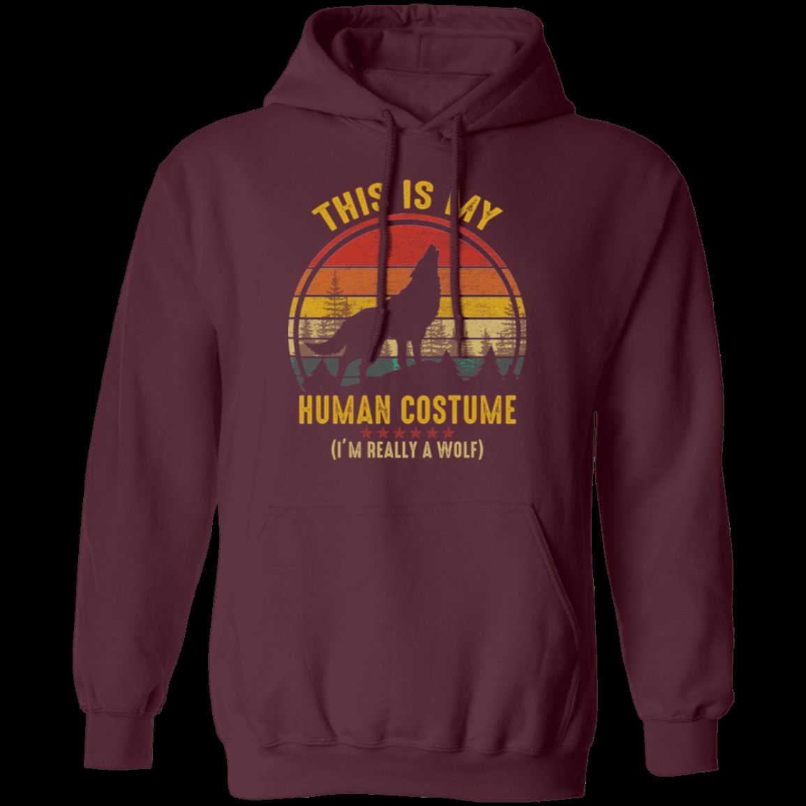 THIS IS MY HUMAN COSTUME Pullover Hoodie 8 oz.