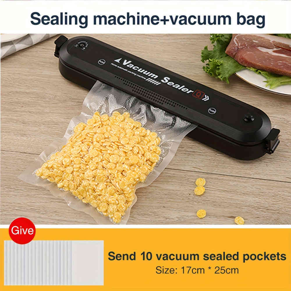 1set Automatic Vacuum Sealer Machine for Food Storage with European Plug
