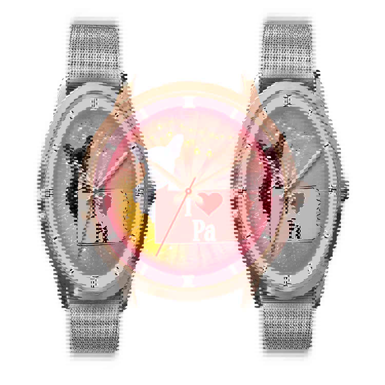 Cute French Bulldog Pennsylvania Christmas Special Wrist Watch