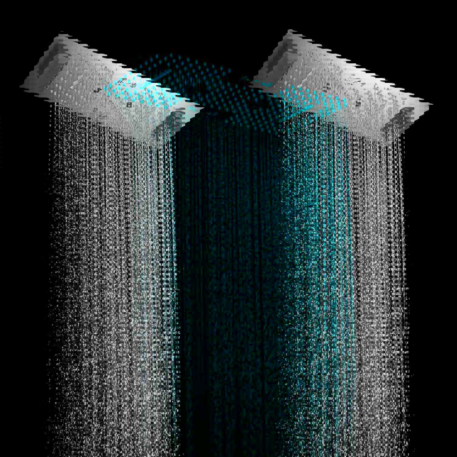 ALAMERE 36 IN DUAL SHOWERHEAD 7 FUNCTIONS COMPLETE LED MUSIC SHOWER SYSTEM