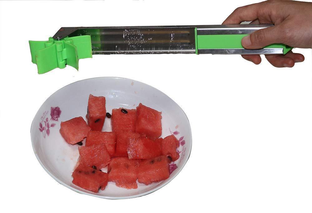 PFFY Watermelon Slicer Stainless Steel Melon Cutter Knife - Kitchen Gadget for Easy Fruit Cutting