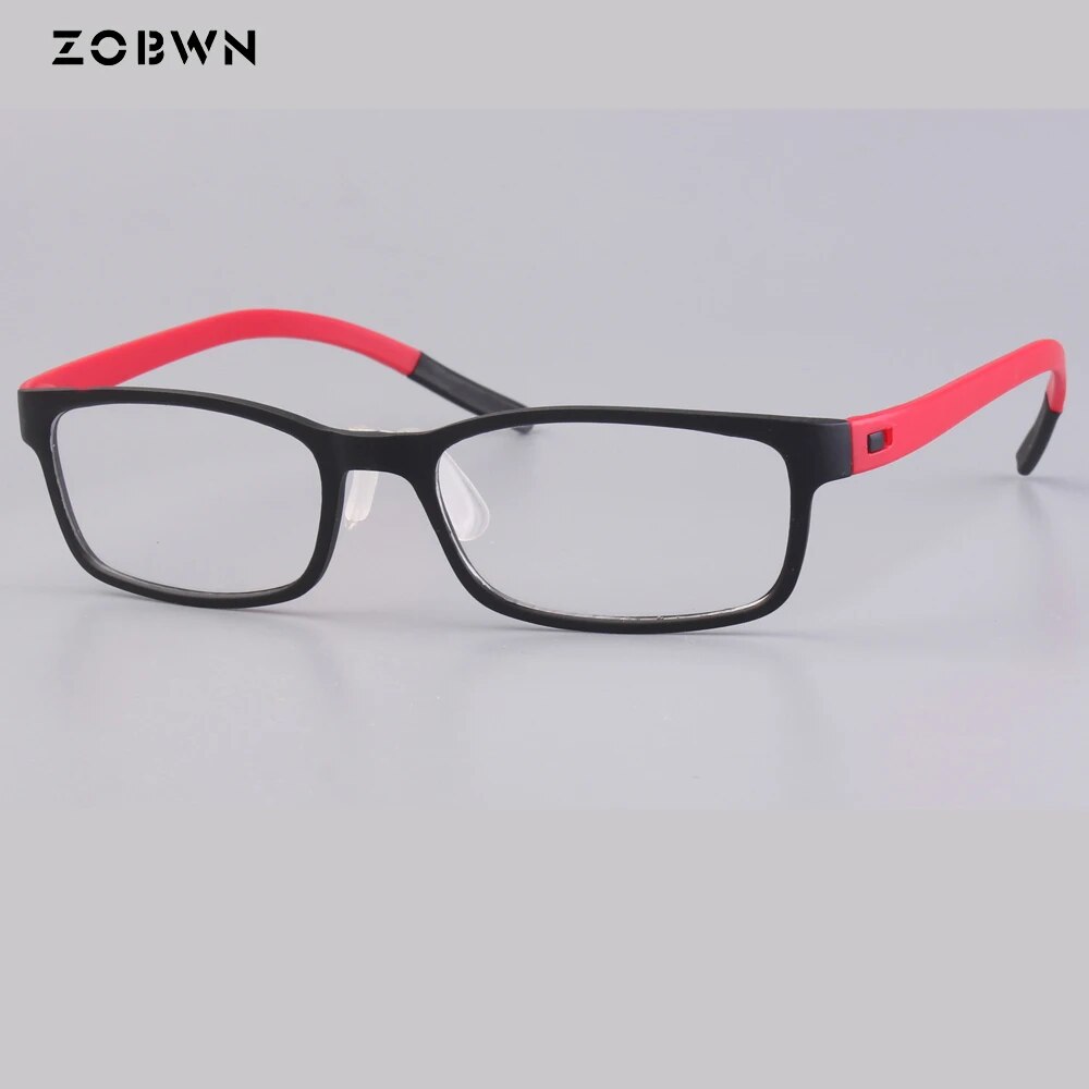 ZOBWN Retro Unisex Plastic Eyeglasses Frame - Transparent Universal Glasses for Men & Women