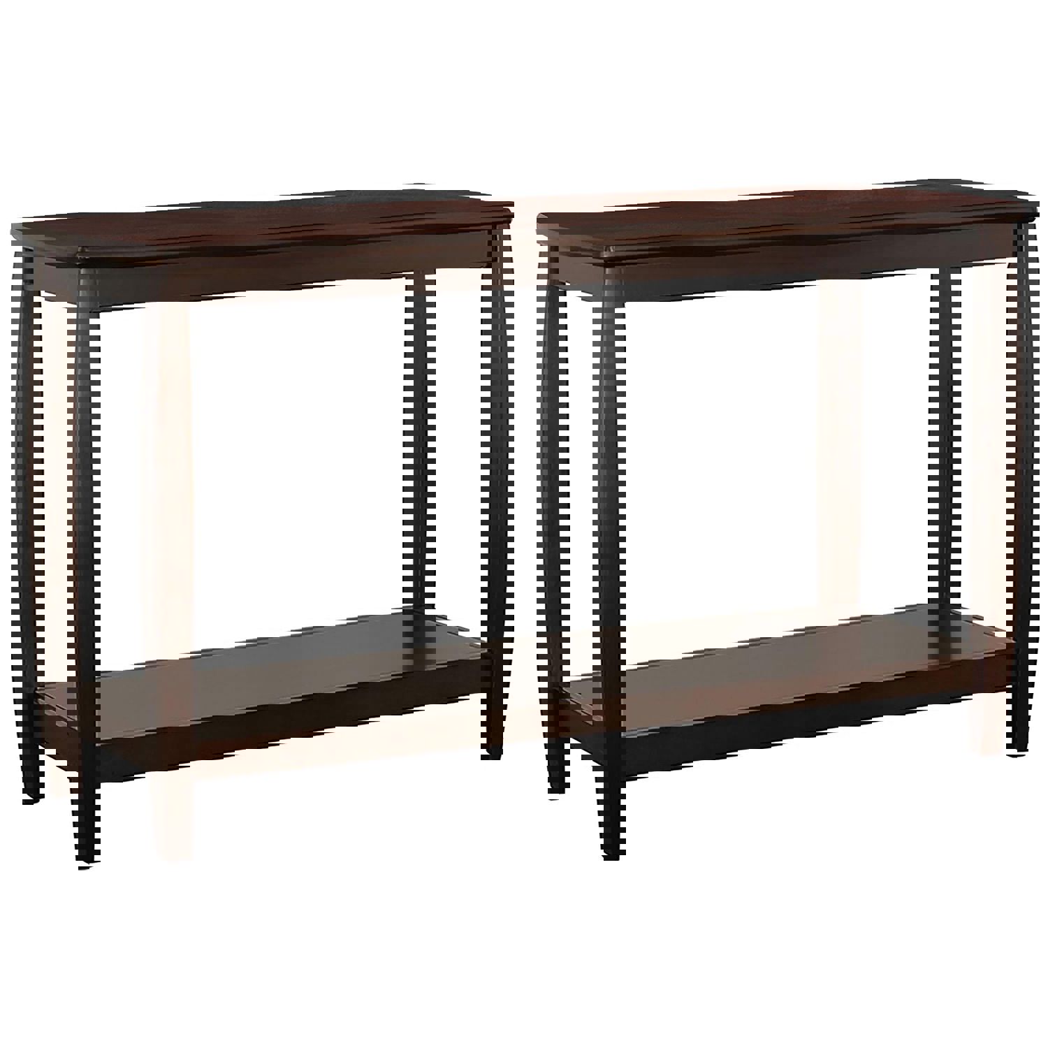 Dixon Rectangular Sofa Table with Lower Shelf in Espresso Finish