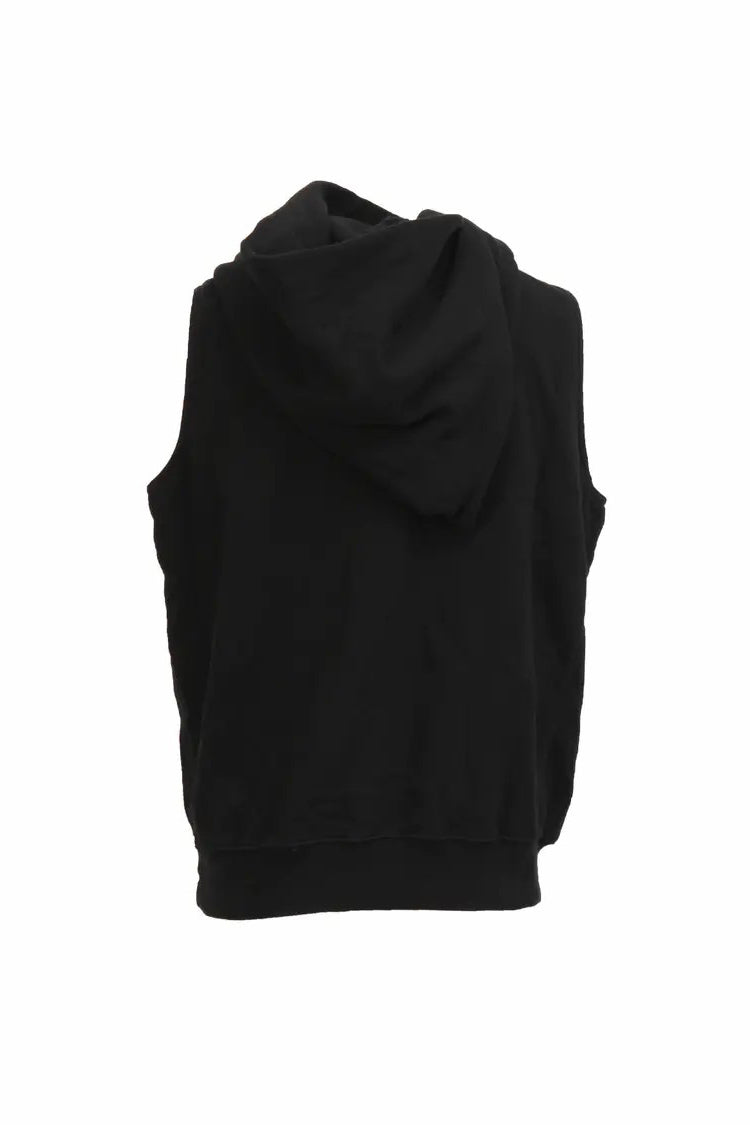 Drkshdw by Rick Owens Woven Sweater-Mountain Zone Hoodie DU17S5286 F 09 Black