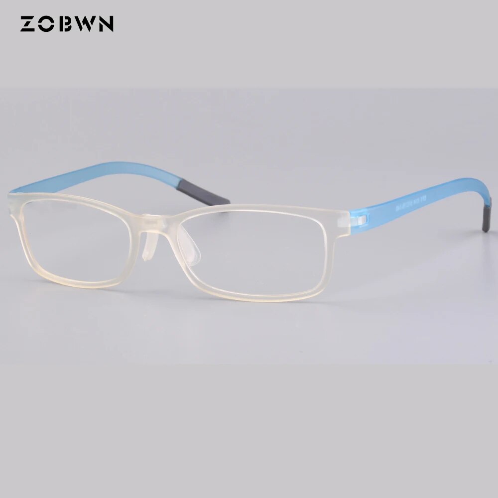 ZOBWN Retro Unisex Plastic Eyeglasses Frame - Transparent Universal Glasses for Men & Women