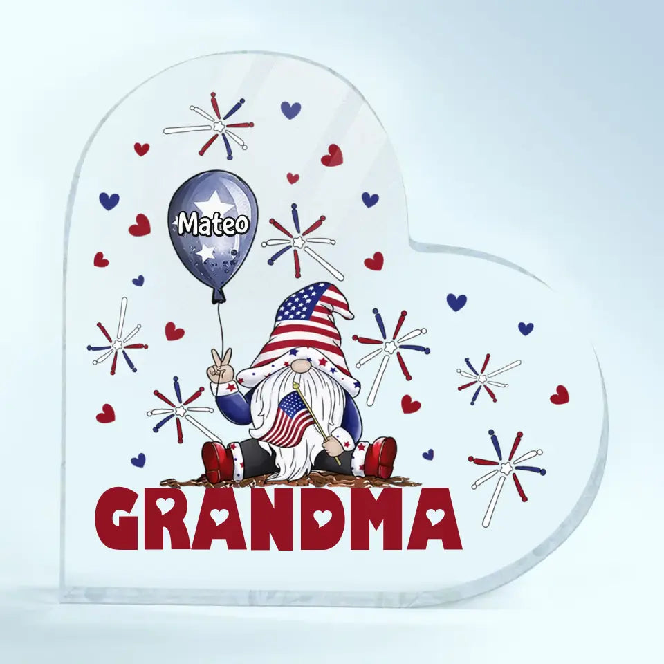 Personalized Heart-shaped Acrylic Plaque - Custom Gift for Mom, Grandma, Birthdays & Holidays