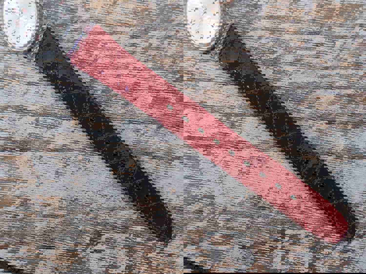 2003 Swatch Strawberry Jam LK243 Slim Ladies Wrist Watch - Red Quilted Leather