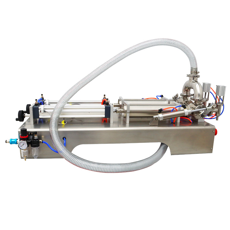 110V 50-500ml Dual-nozzle Paste & Liquid Filling Machine with Food Grade Steel
