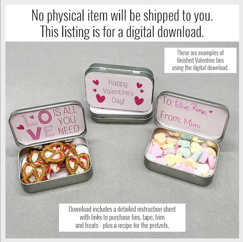 Cute DIY Valentines Crafts Digital Kit - Instant Download for Charming Favors