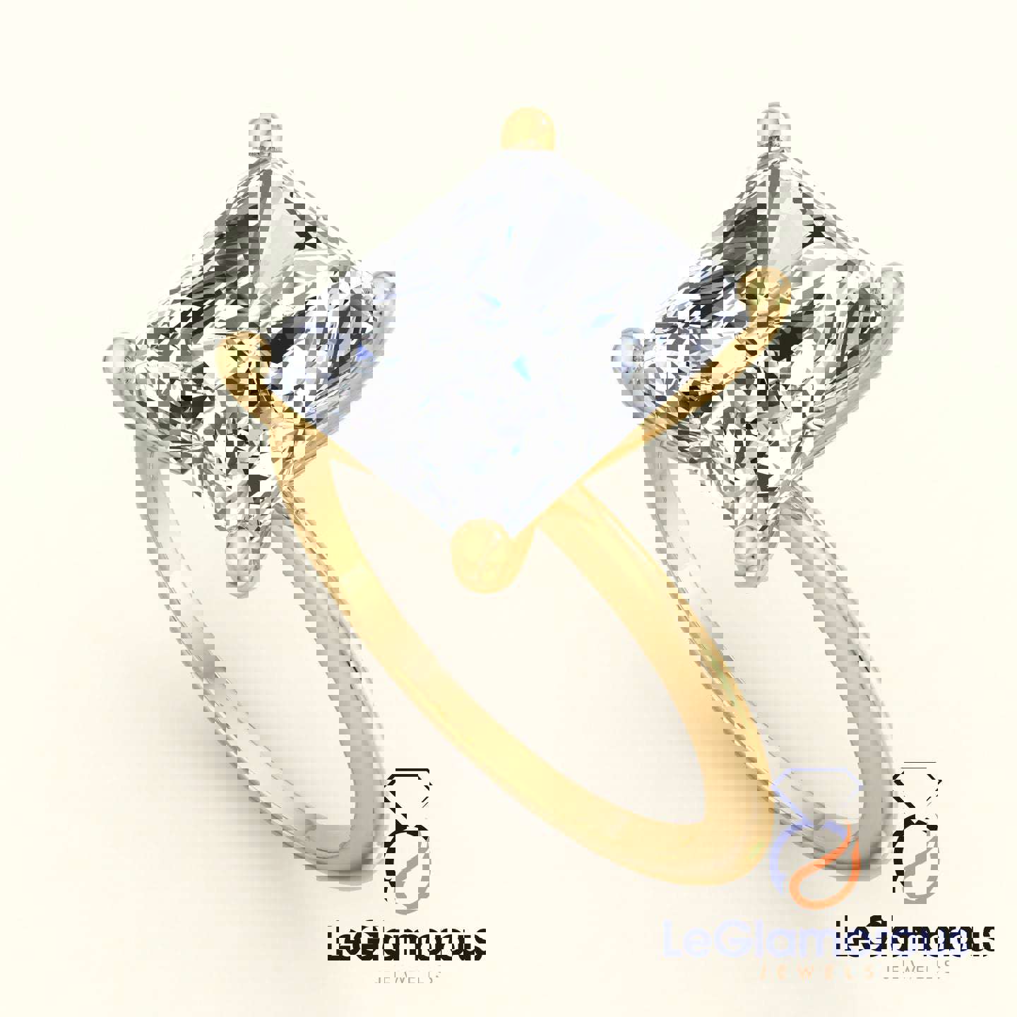 Radiant Solitaire Lab Grown Diamond Engagement Ring - 4.00 Carat IGI Certified