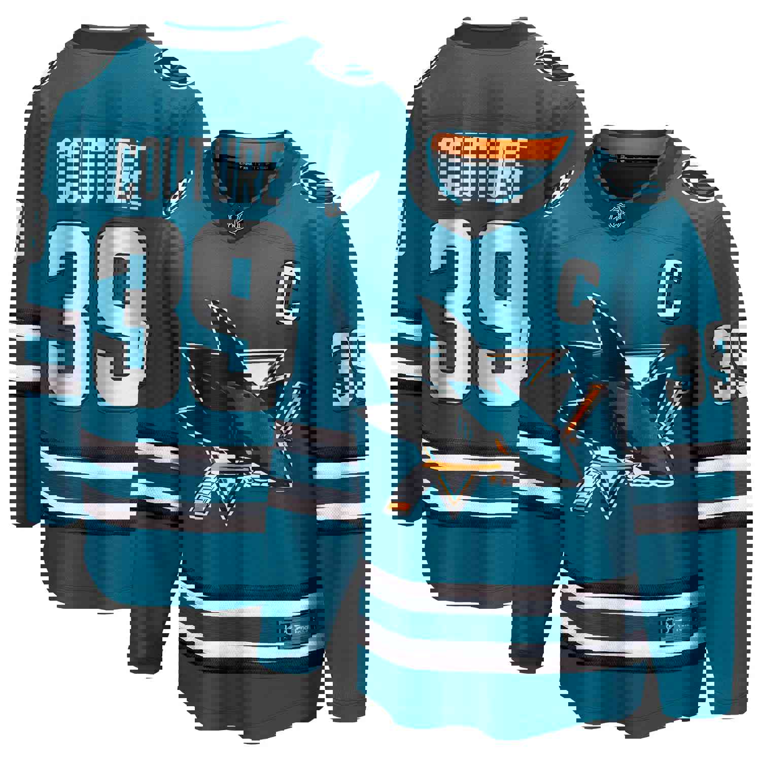 Logan Couture San Jose Sharks Fanatics Branded Home Premier Breakaway Player Jersey - Teal