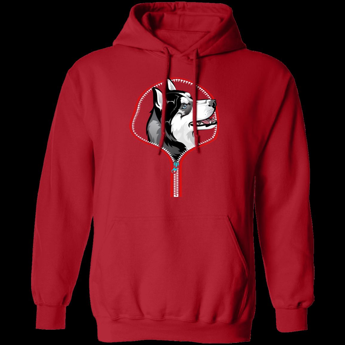 HUSKY ZIP-DOWN LADIES Pullover Hoodie - 8 oz. Cotton/Poly Blend