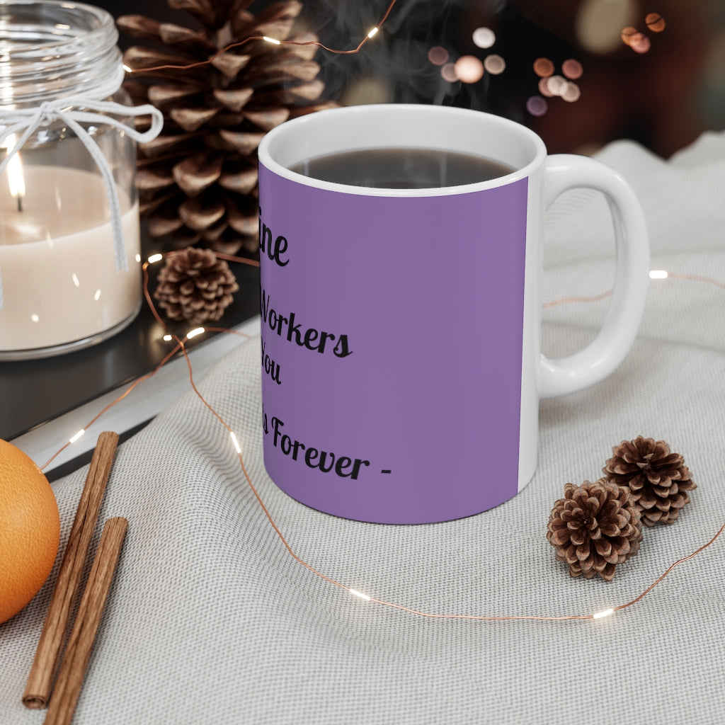 Frontline Healthcare Workers Purple Ceramic Mug 11oz
