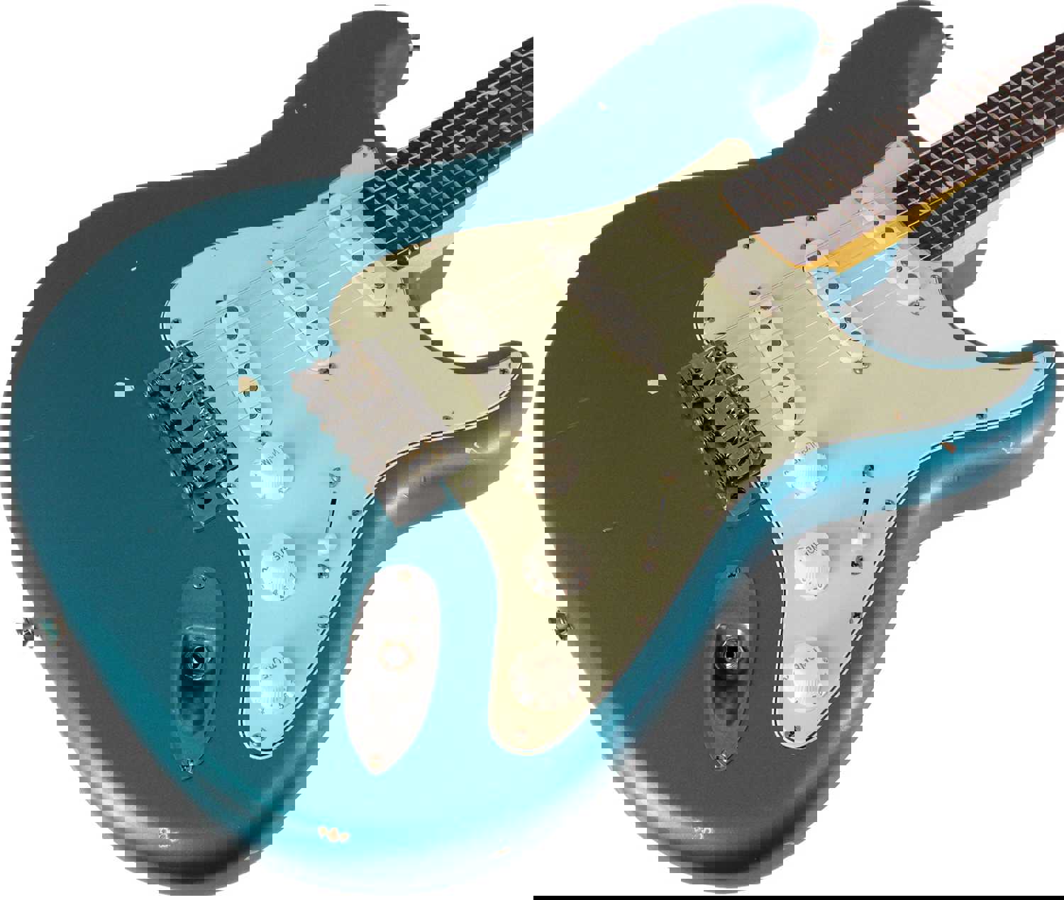 Nash S-63 Guitar, Ocean Turquoise Metallic, Light Aging