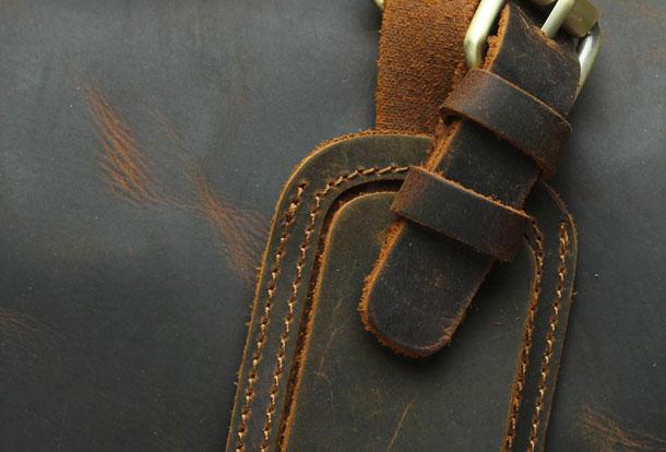 Leather Men's Weekender Travel Duffle Bag Vintage Overnight Bag