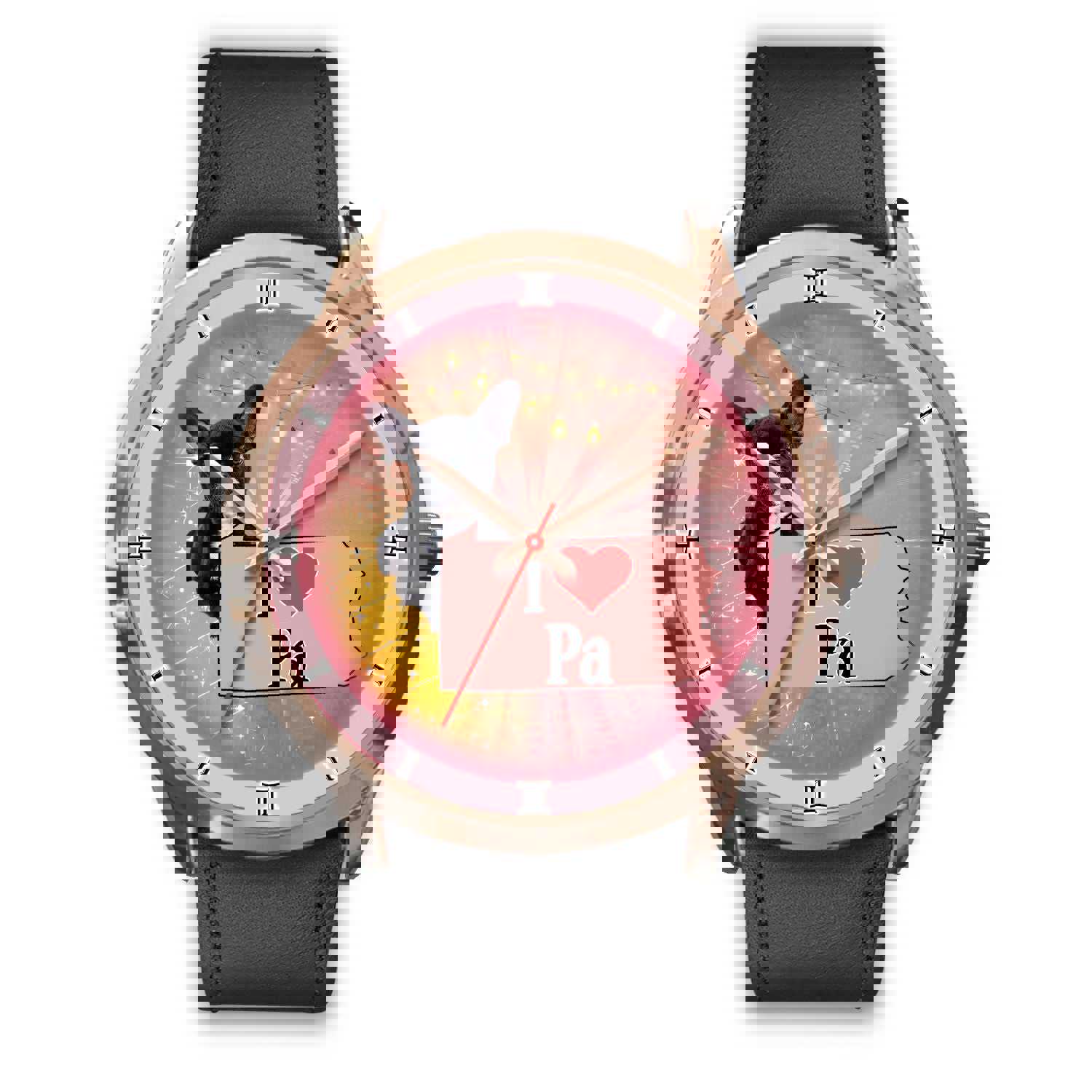 Cute French Bulldog Pennsylvania Christmas Special Wrist Watch