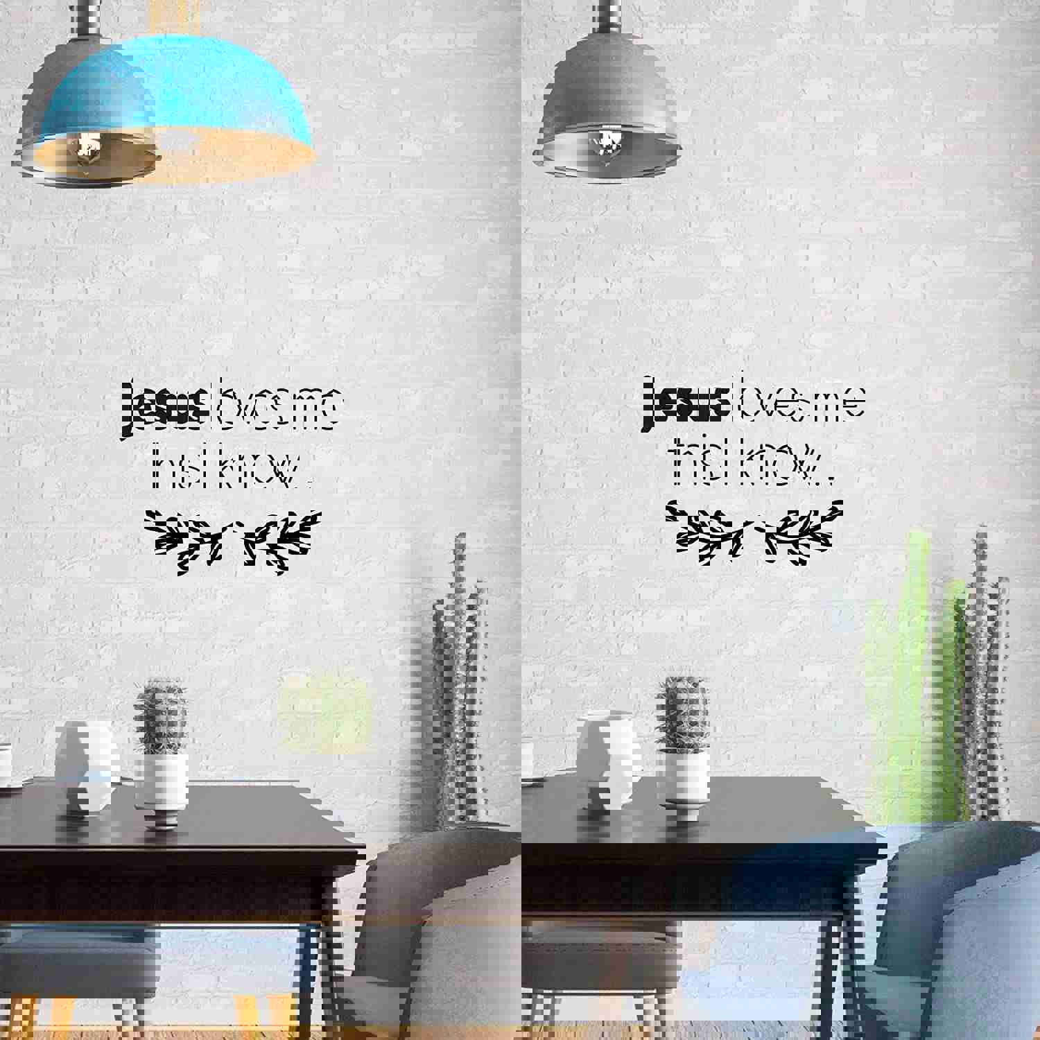 Religious Quotes Vinyl Wall Sticker - Jesus Bible Verse Decal