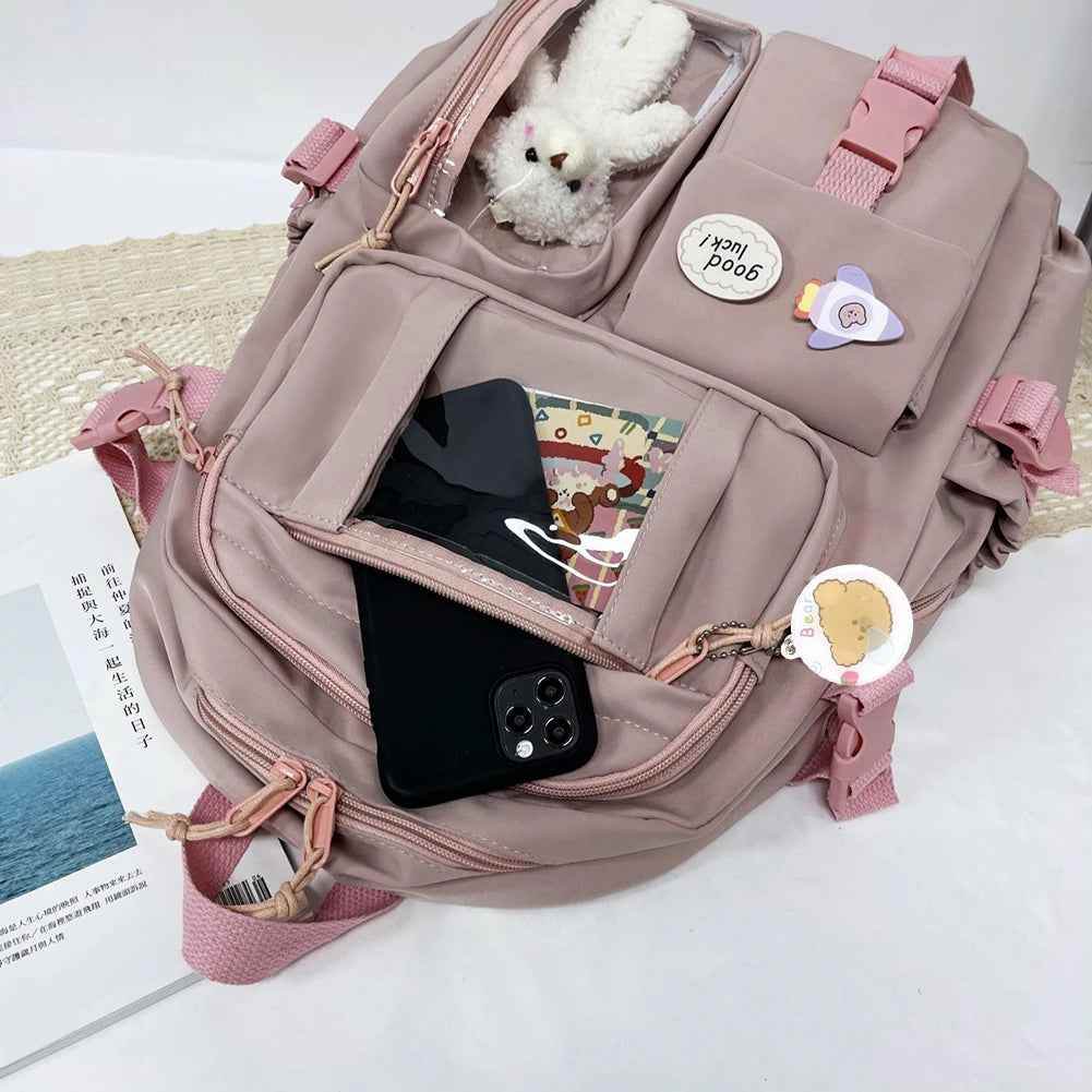 Large Capacity Travel Cool Backpack for Women - Multi-pocket Laptop School Bag