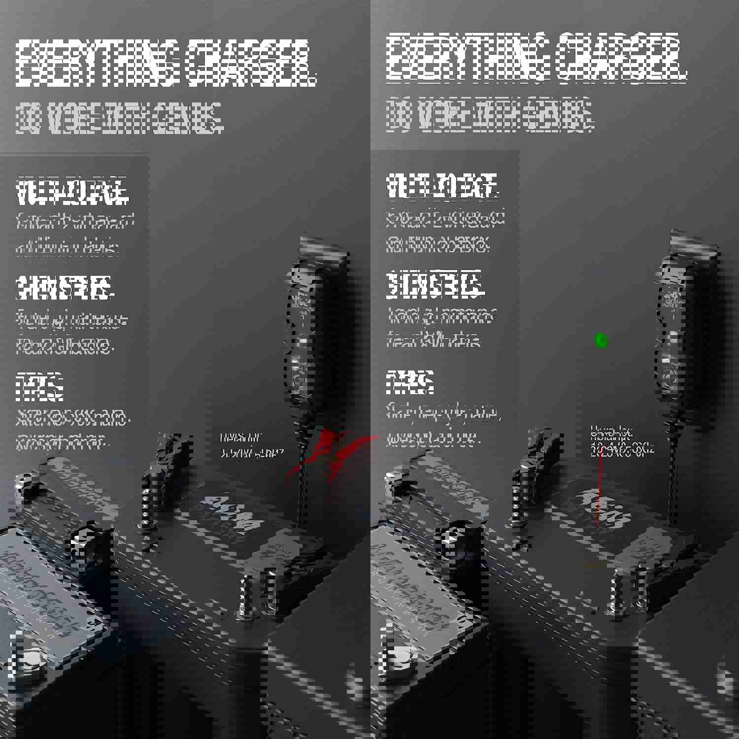 Automatic Smart Charger - 6V/12V Universal Battery Charger with Energy-Efficient & Compact Design