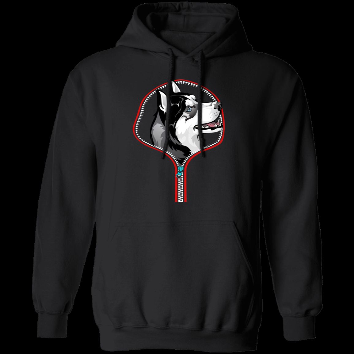 HUSKY ZIP-DOWN LADIES Pullover Hoodie - 8 oz. Cotton/Poly Blend