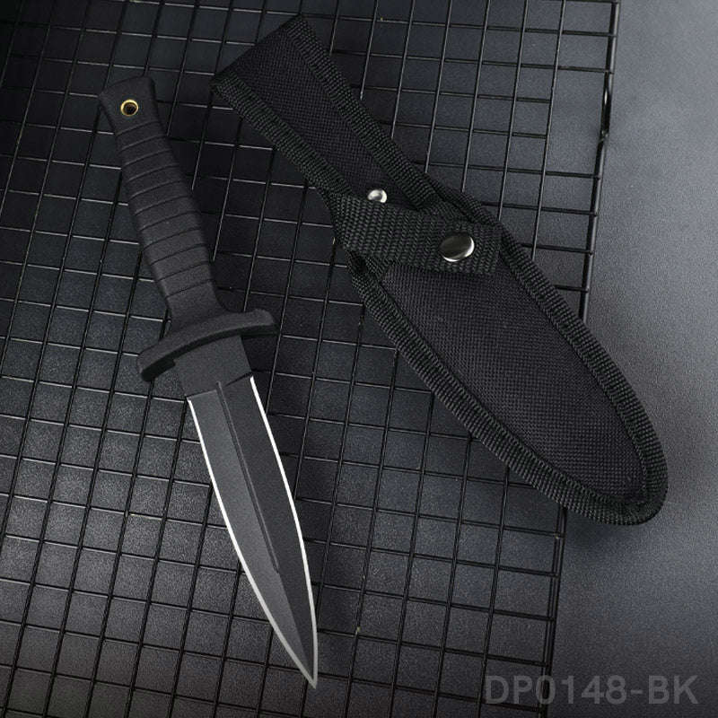 Fixed Blade Knife with 4.7in Dual Edge Blade and PP Handle for Outdoor Activities