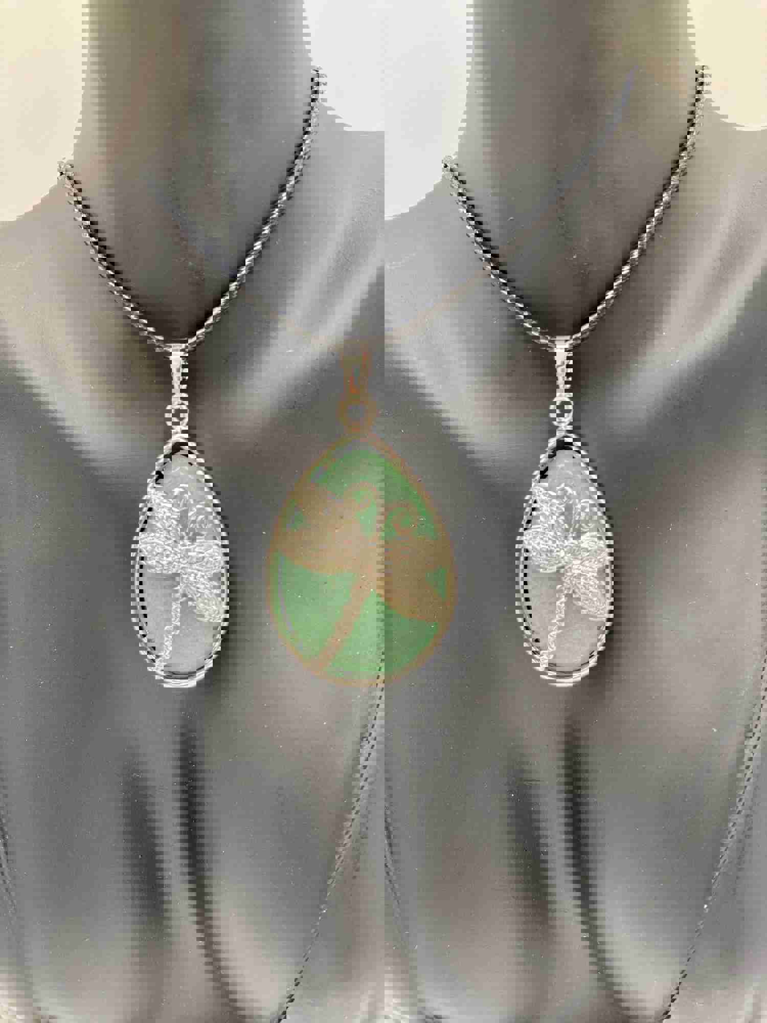 Dragonfly Crystal Pendants