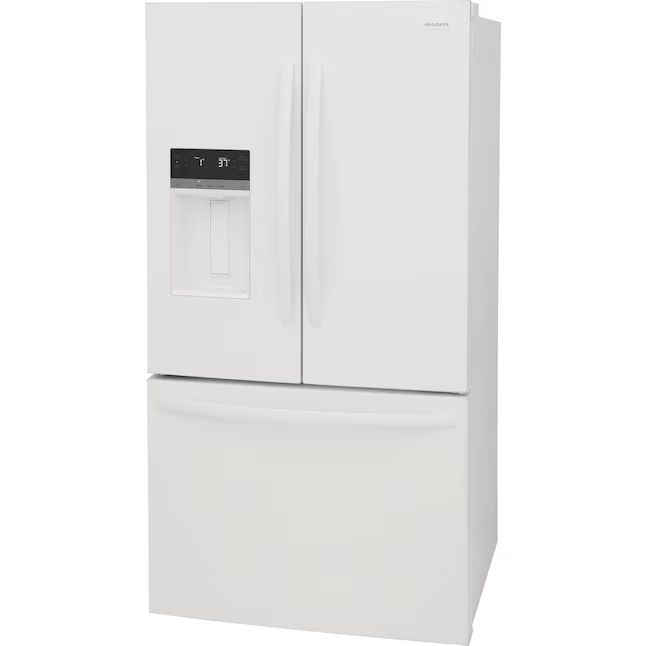 Frigidaire 27.8-cu ft French Door Refrigerator with Ice Maker, Water and Ice Dispenser (White) ENERGY STAR