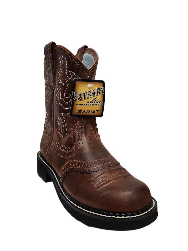 Ariat Women Fatbaby Saddle Medium Western Boot Russet Rebel 10000860