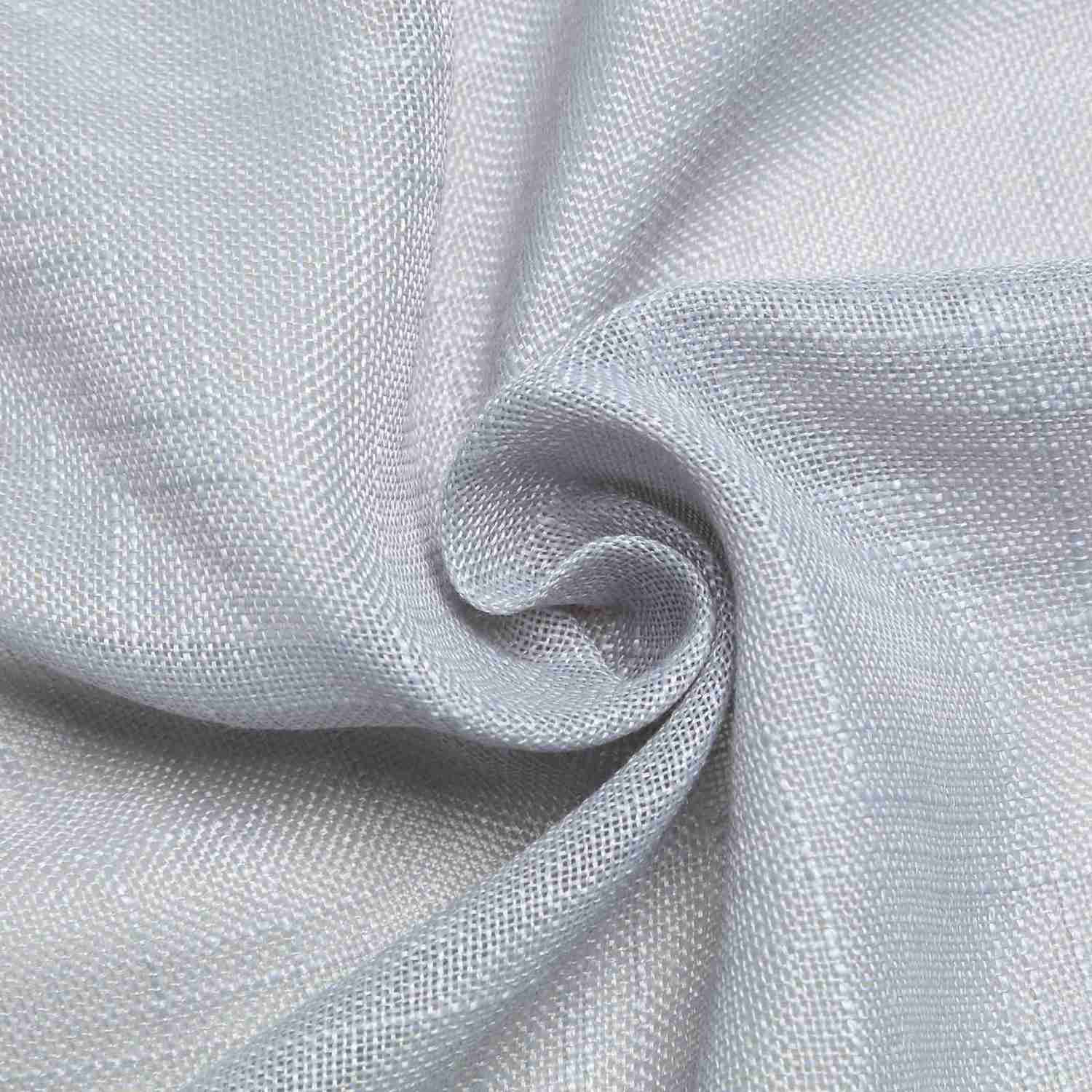 Silver Seamless Rectangular Tablecloth - Linen Look, Wrinkle Resistant, 90x132 Inches