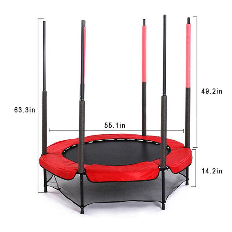 55inch Kids Trampoline with Safety Enclosure Net for Outdoor & Indoor Play