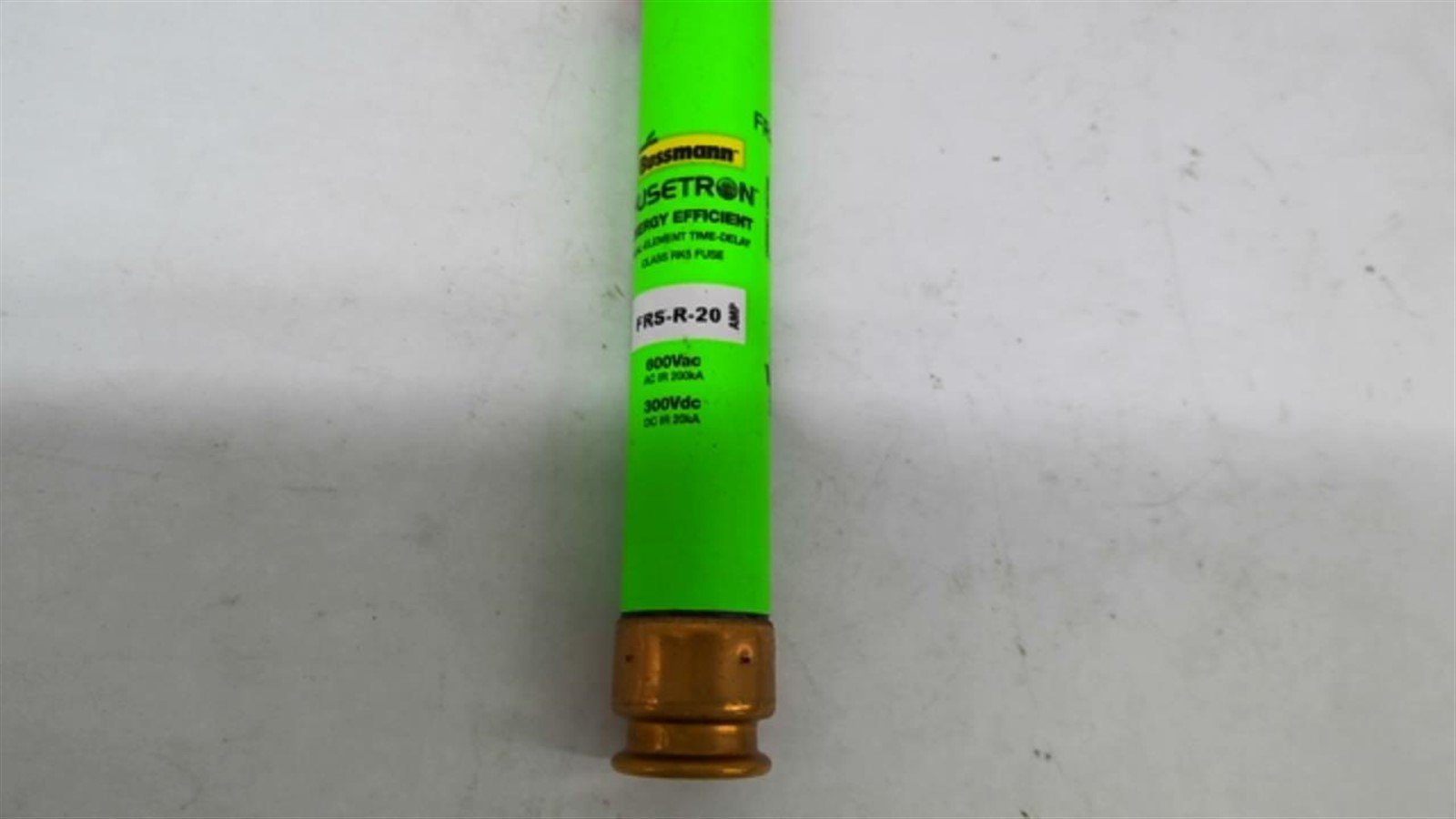 Bussman Fusetron FRS-R-20 Amp 600 Volt Energy Efficient Dual-Element Time-Delay Fuse