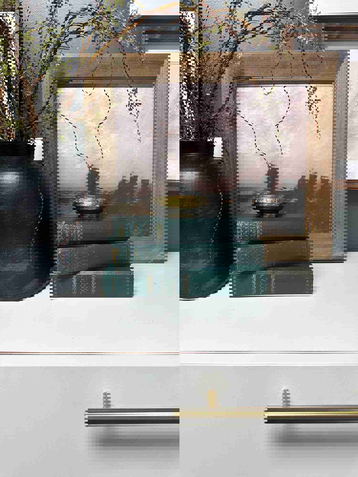 Green Vintage Books for Home Decor