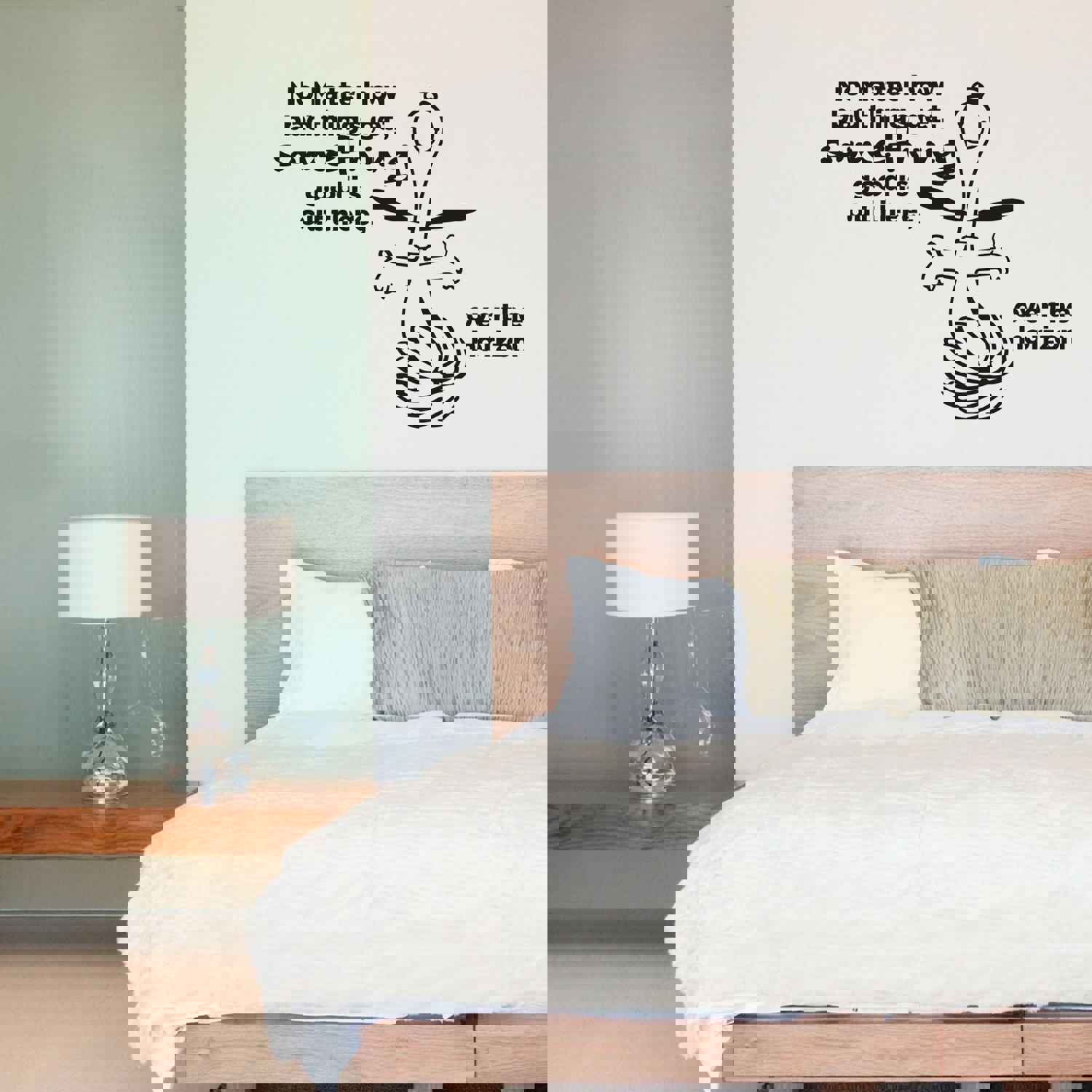 Snoopy Vinyl Wall Art Sticker Decal - No Matter How Bad Things Get