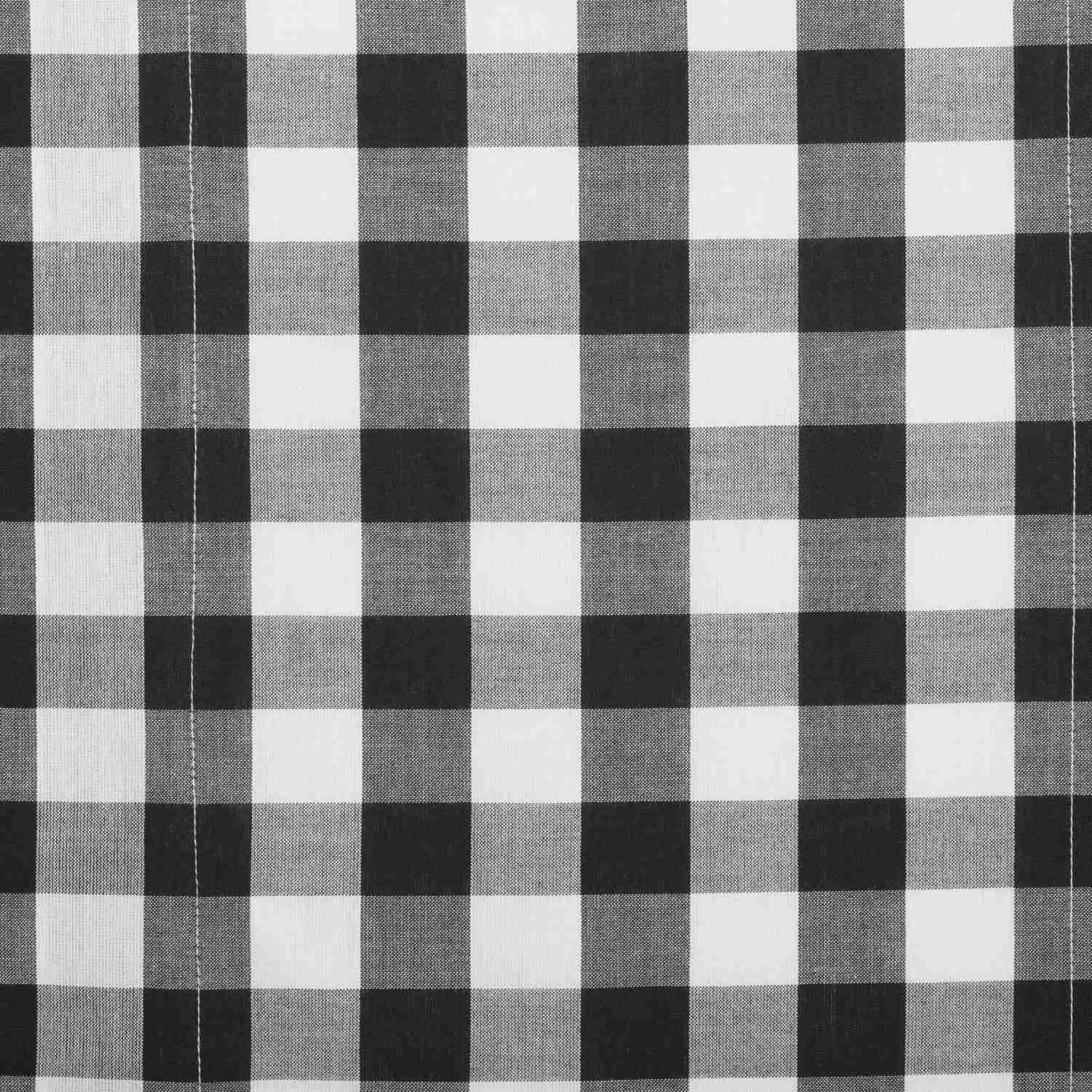 Annie Buffalo Black Check Ruffled Swag Set of 2 36x36x16